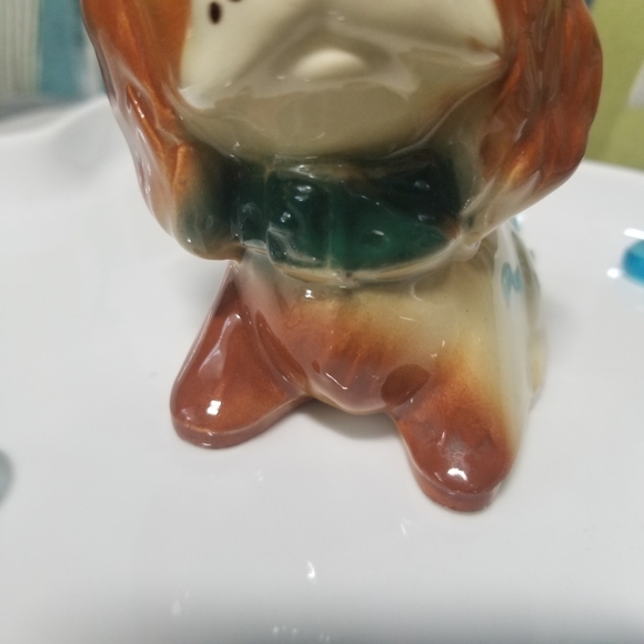 Vintage 1959's Cocker Spaniel Puppy Dog Small Ceramic Planter Figurine Retro Cut - Picture 8 of 9